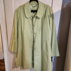 Madison Pale Green Women's Swing Trench Coat